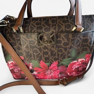 Calvin Klein Floral Monogram Crossbody Bag 🌺